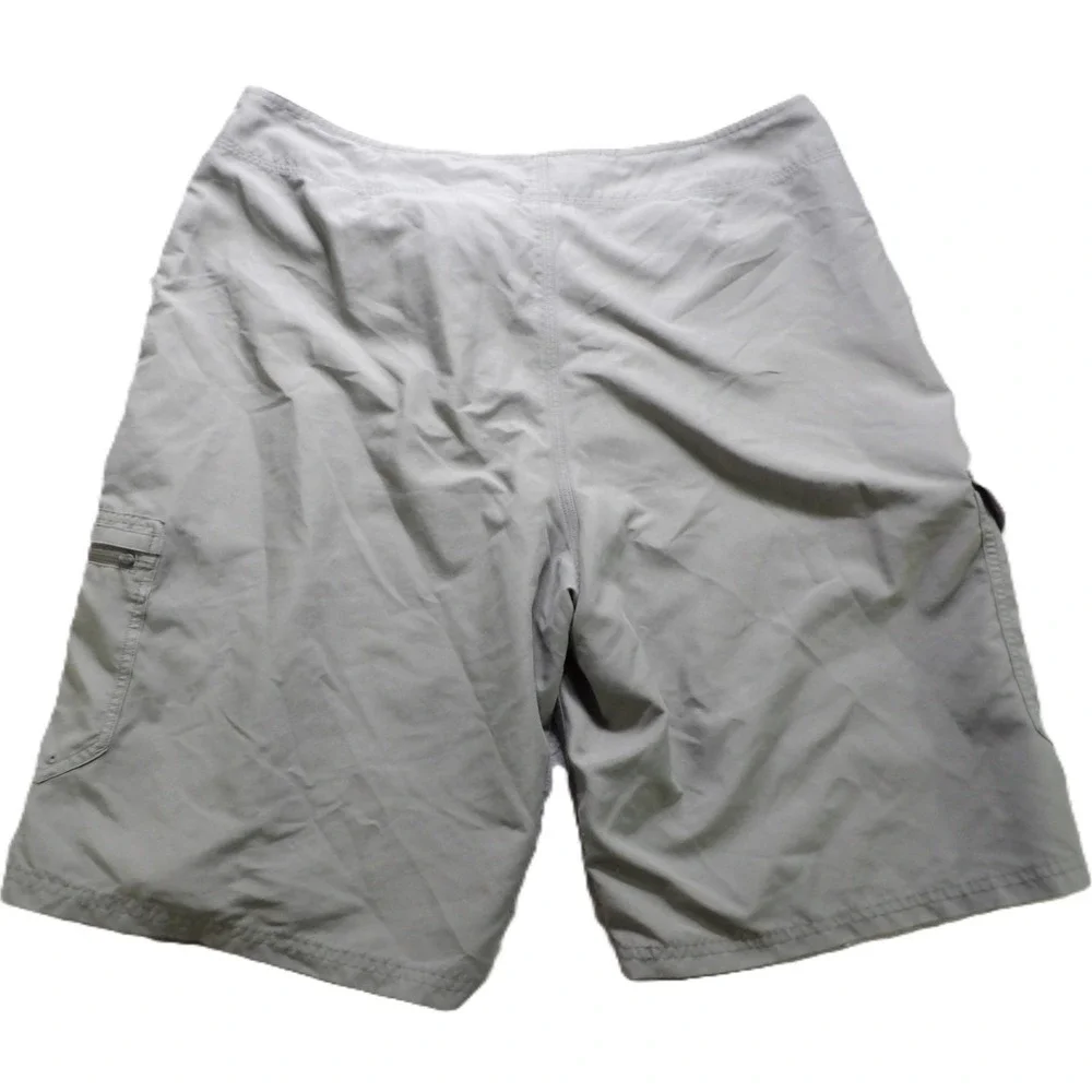 Simms Fishing Board Shorts Men XL Gray Cargo Quick Dry Hybrid Wade Surf Utility